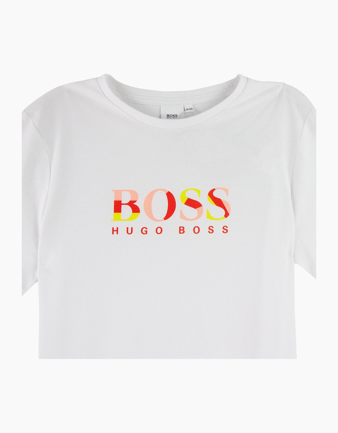 Hugo Boss Kids Multi Chest Logo T Shirt White