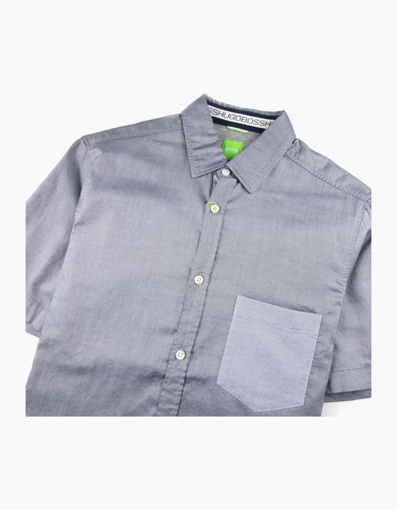 Hugo Boss Baloy Short Sleeve Shirt Dark Grey