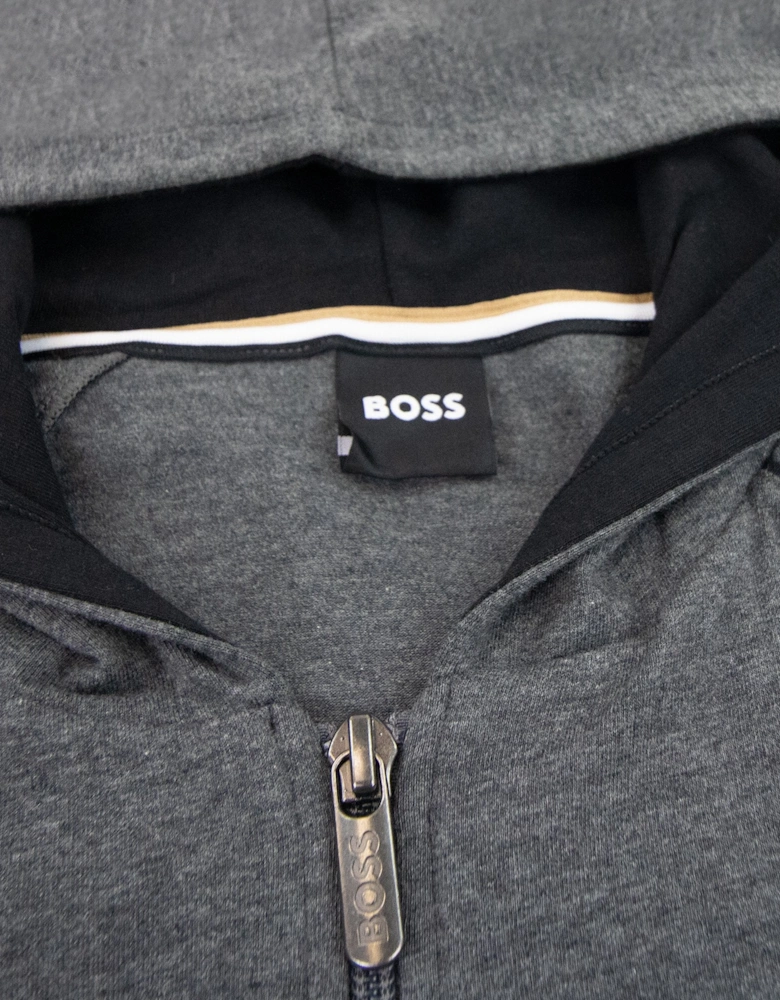 Hugo Boss Mix & Match Logo Zip Up Jacket Dark Grey 010