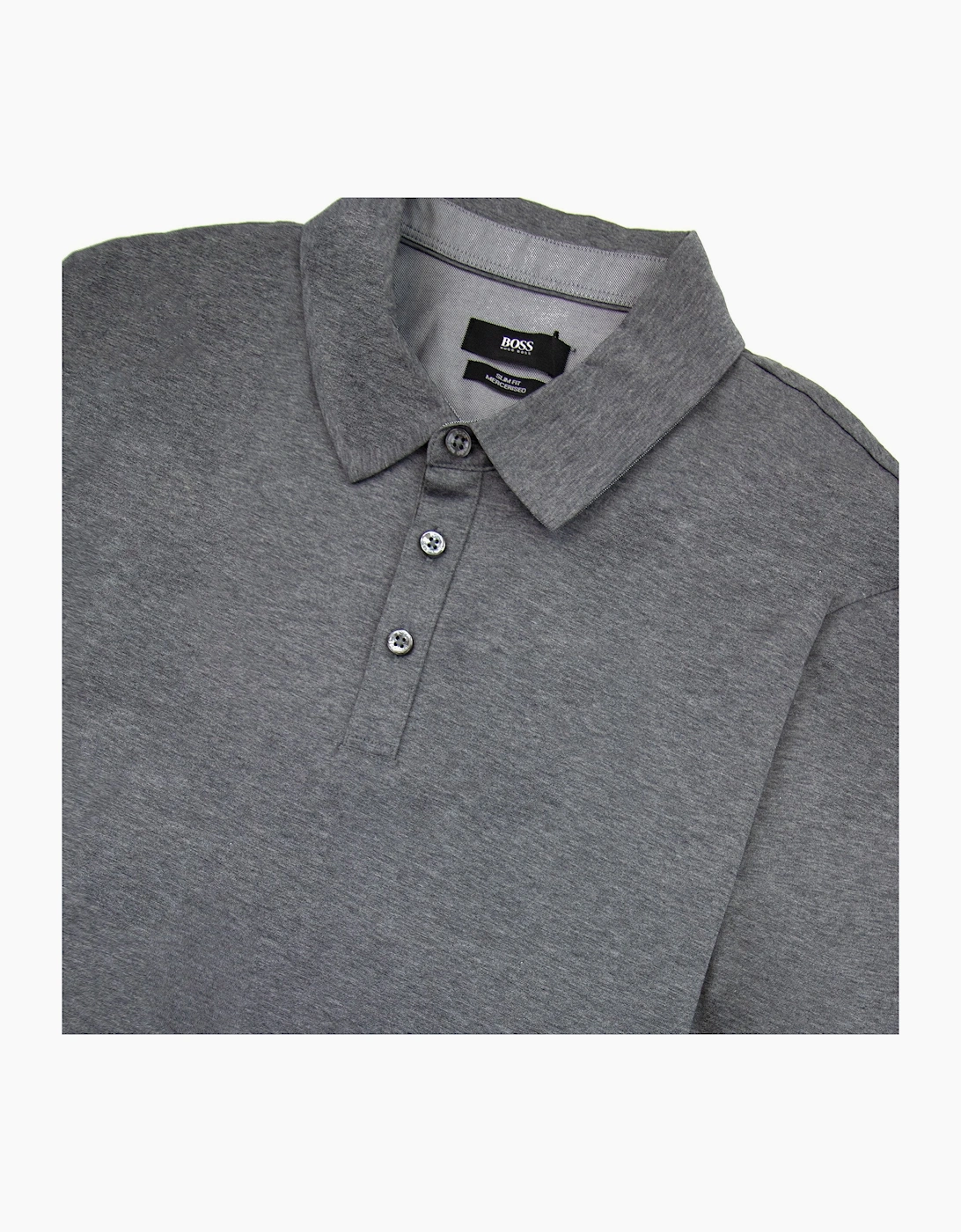 Hugo Boss Paver 01 Long Sleeve Cuff Polo Grey