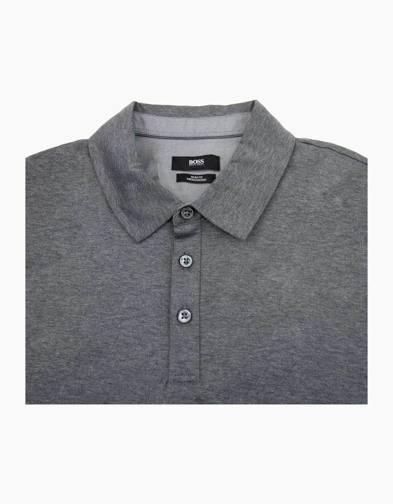 Hugo Boss Paver 01 Long Sleeve Cuff Polo Grey