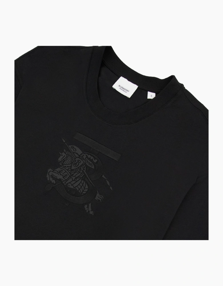 Burberry Tristan Embroidered Ekd T-shirt Black