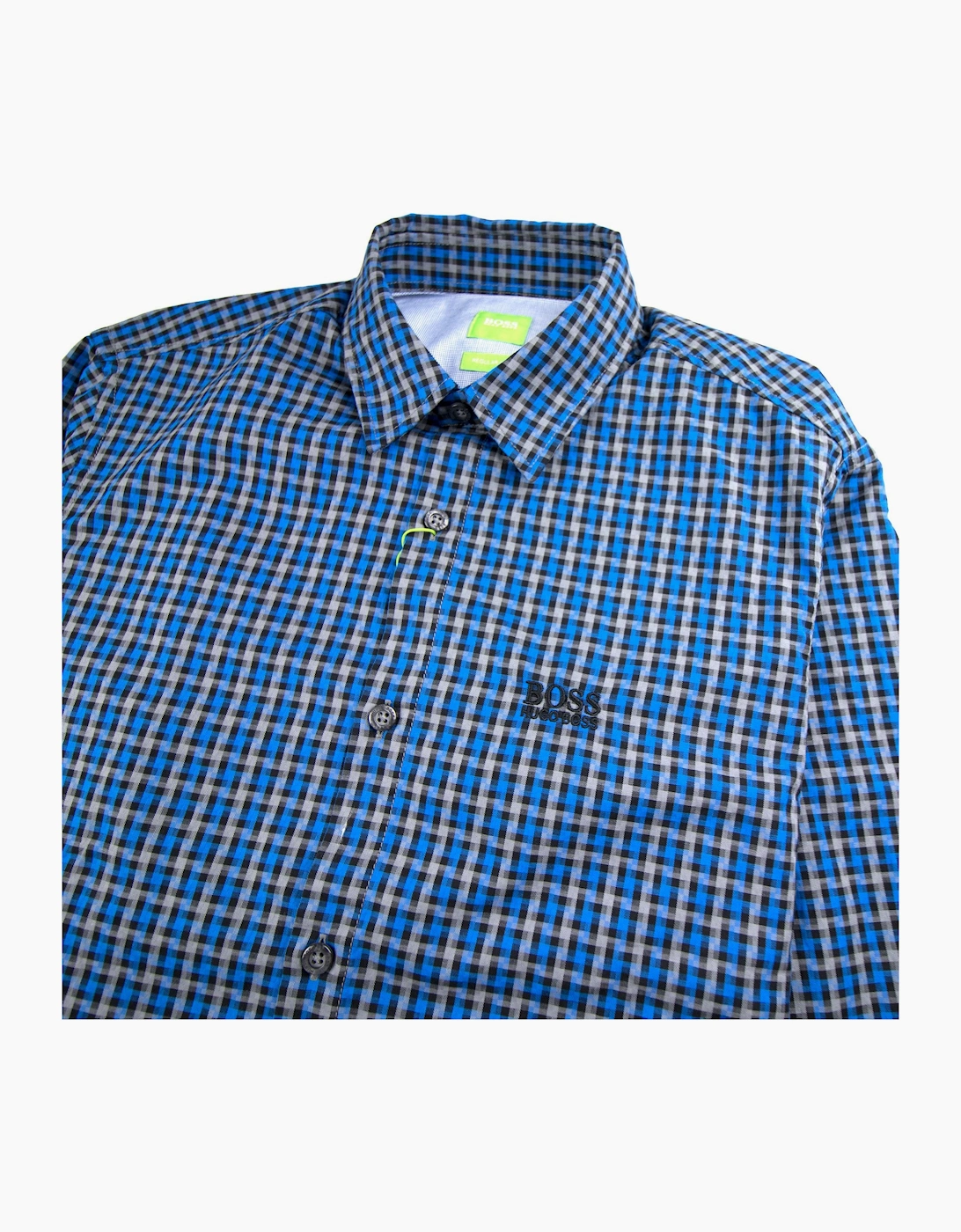 Hugo Boss C-Buster Check Shirt Blue