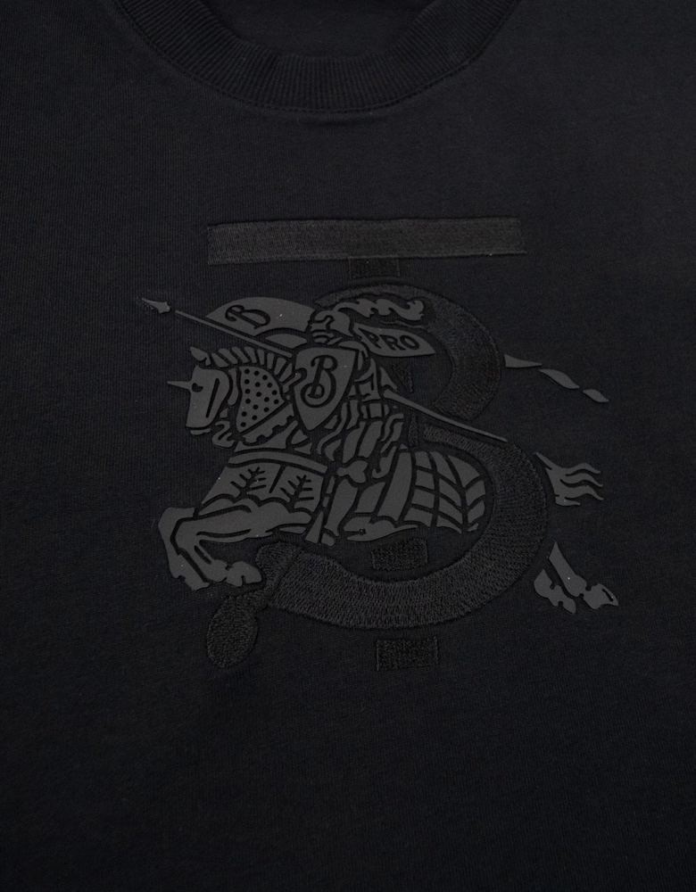 Burberry Tristan Embroidered Ekd T-shirt Black