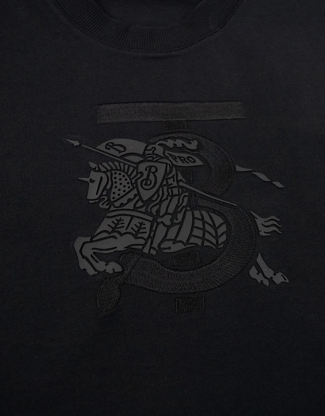Burberry Tristan Embroidered Ekd T-shirt Black