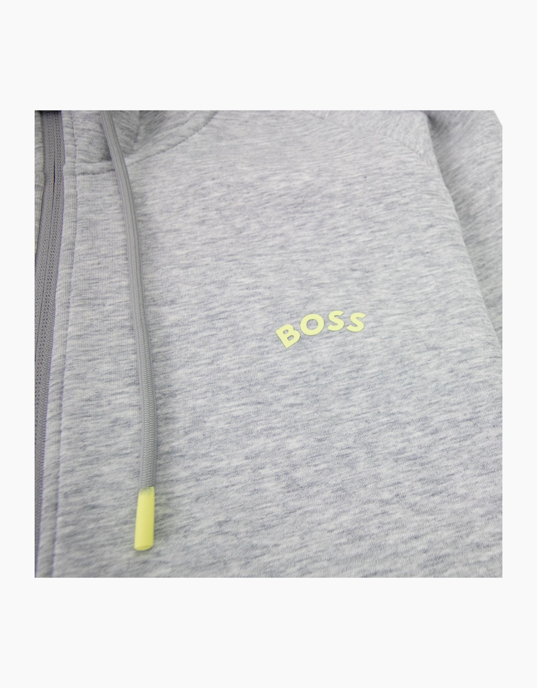 Hugo Boss Saggy 2 Curved Logo Hoody Grey 059