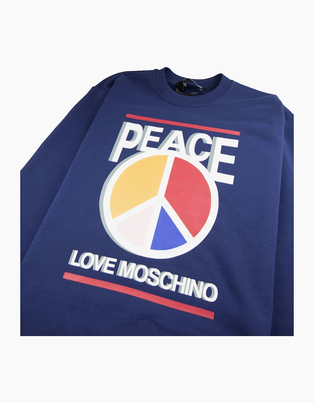 Love Moschino Peace Love Sweatshirt Blue