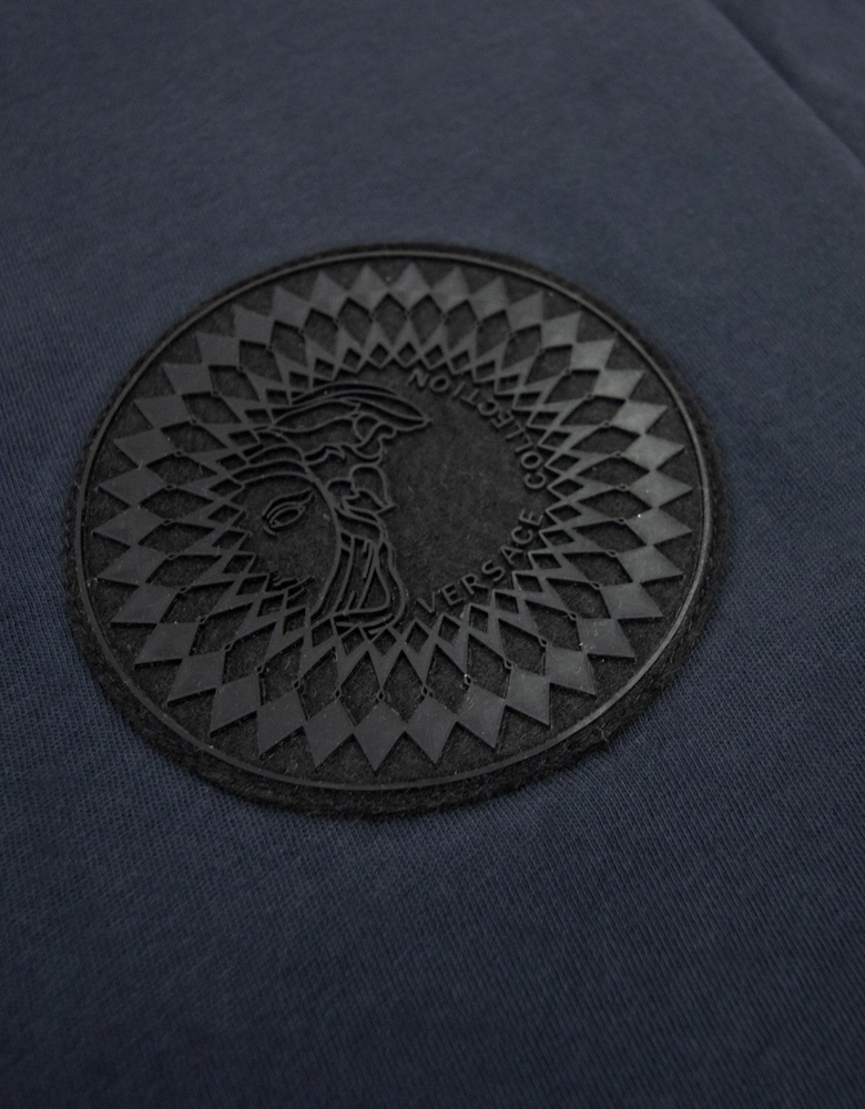 Versace Collection Rubber Logo Medusa Polo Navy