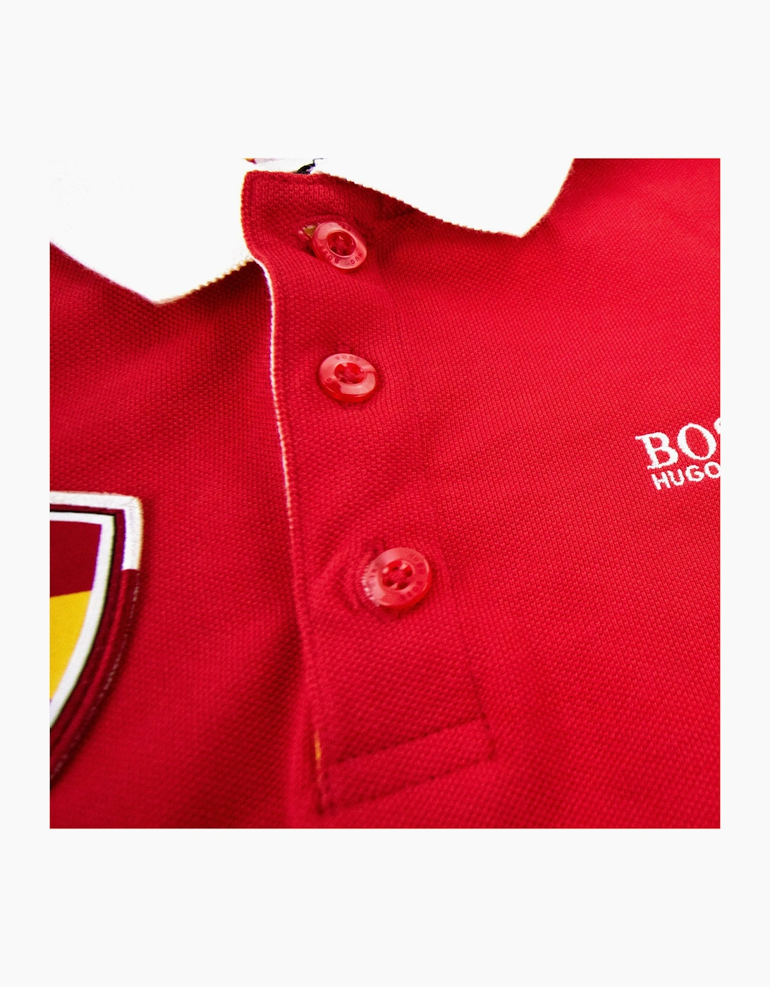 Hugo Boss Kids Spain Football S/s Polo Red