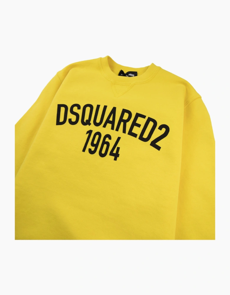 Dsquared2 Kids 1964 Logo Sweatshirt Yellow