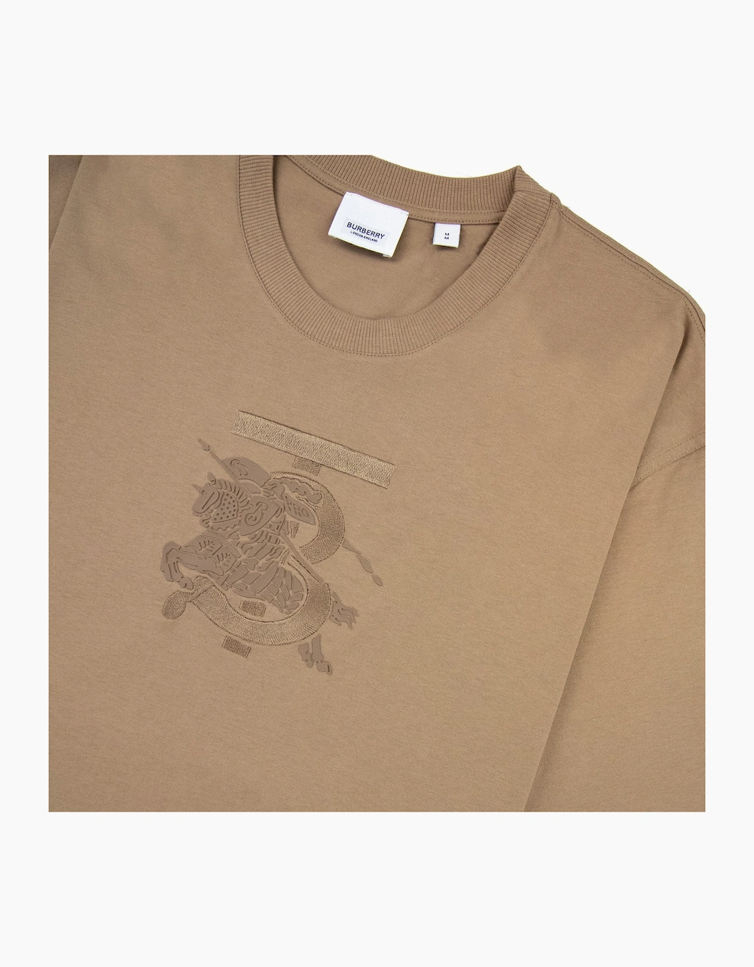 Burberry Tristan Embroidered Ekd T-shirt Camel
