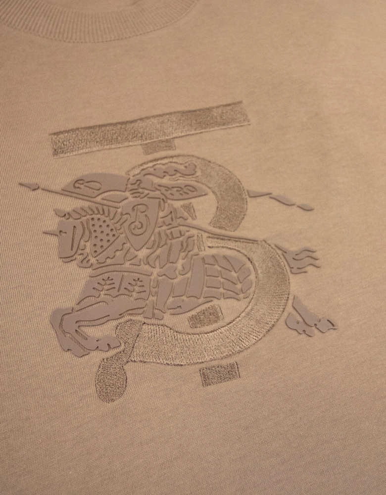 Burberry Tristan Embroidered Ekd T-shirt Camel