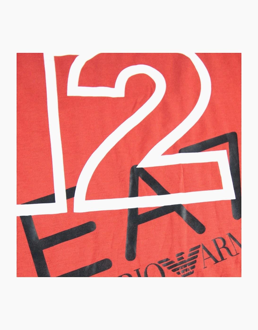 Ea7 Graph Crewneck T Shirt Red