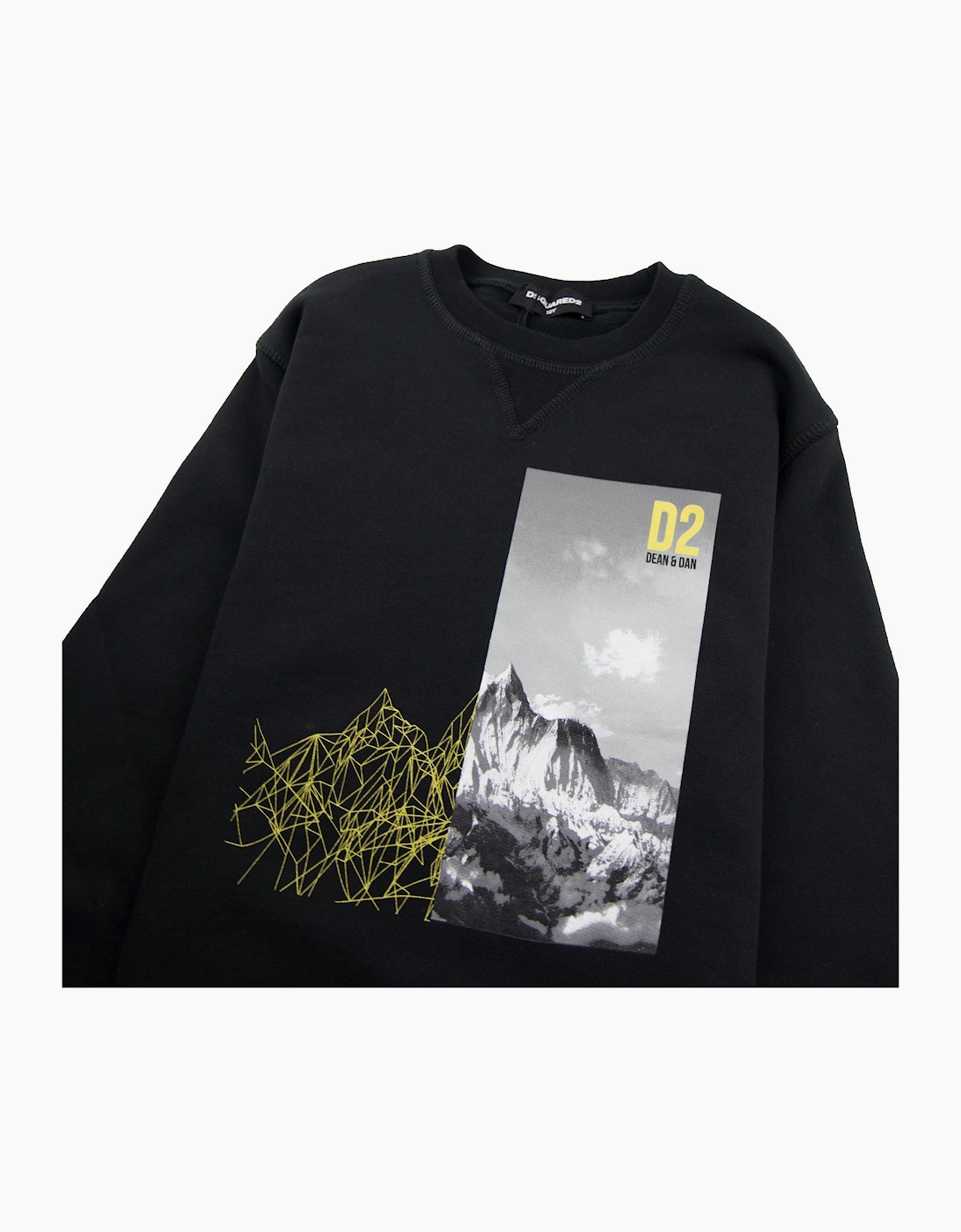 Dsquared2 Kids Mountain Print Sweatshirt Black