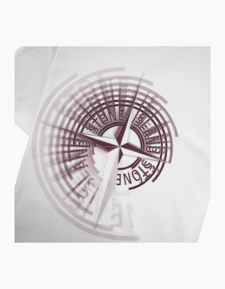 Stone Island Junior Spiral Compass T-Shirt White