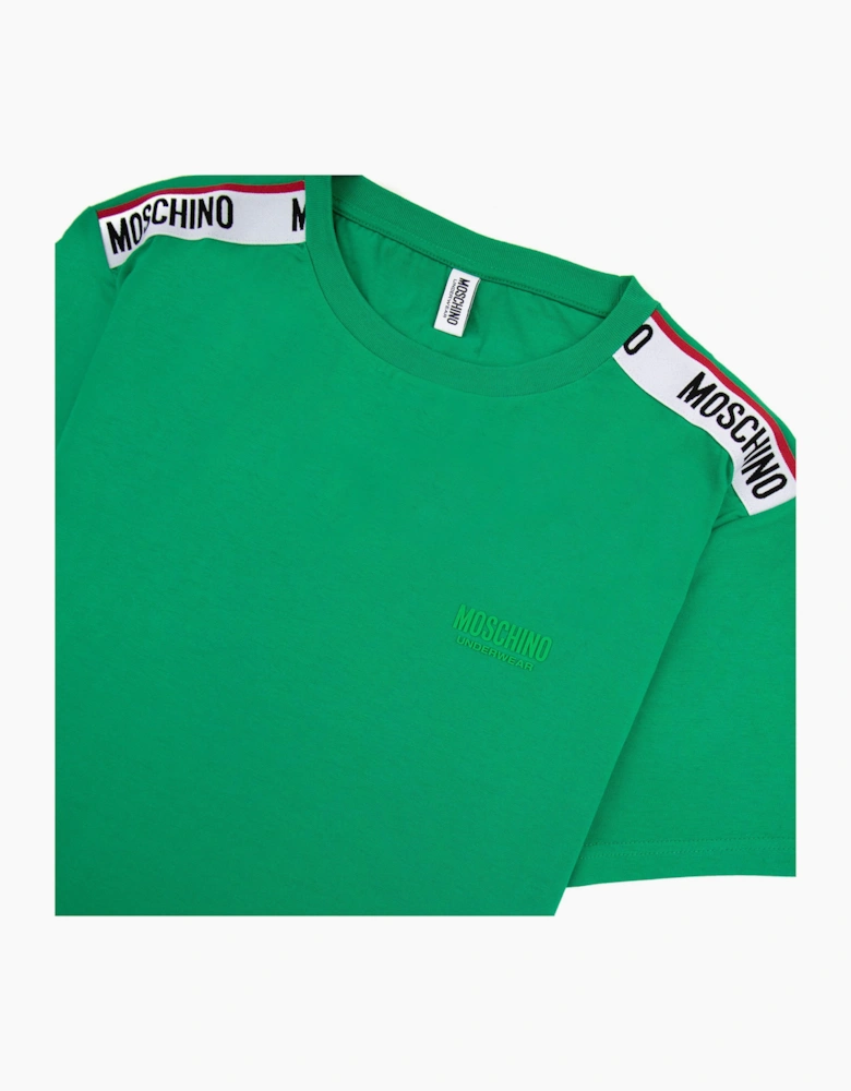 Moschino Underwear Tape Logo T-shirt Green