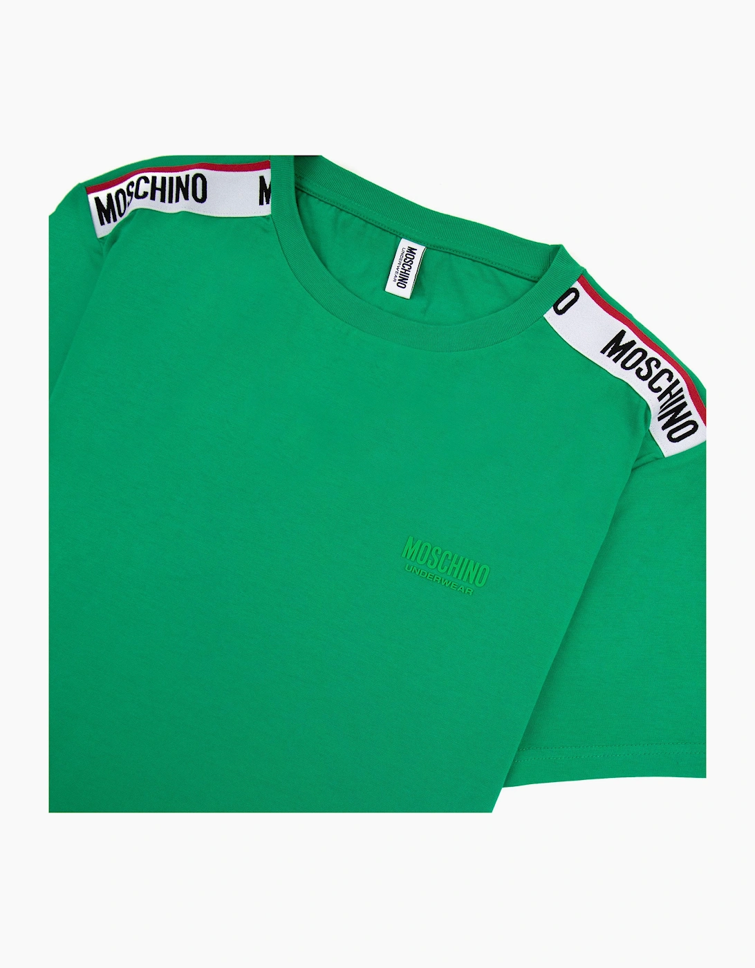 Moschino Underwear Tape Logo T-shirt Green