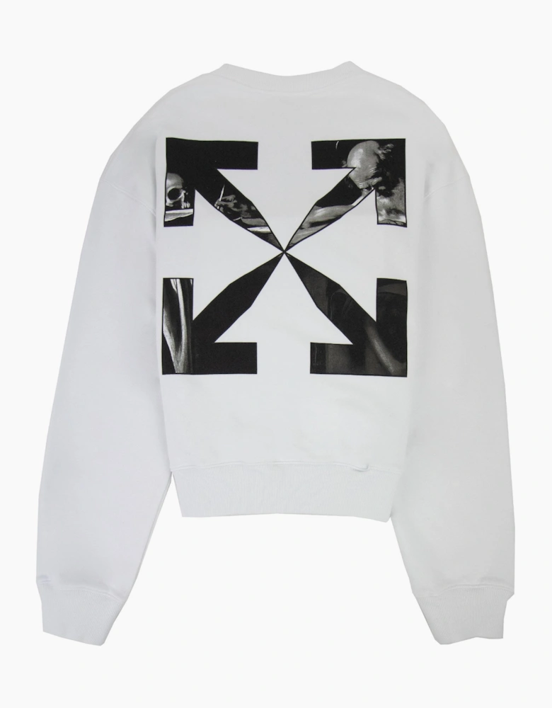 Off White Caravage Arrow Over Crewneck Sweatshirt White/black