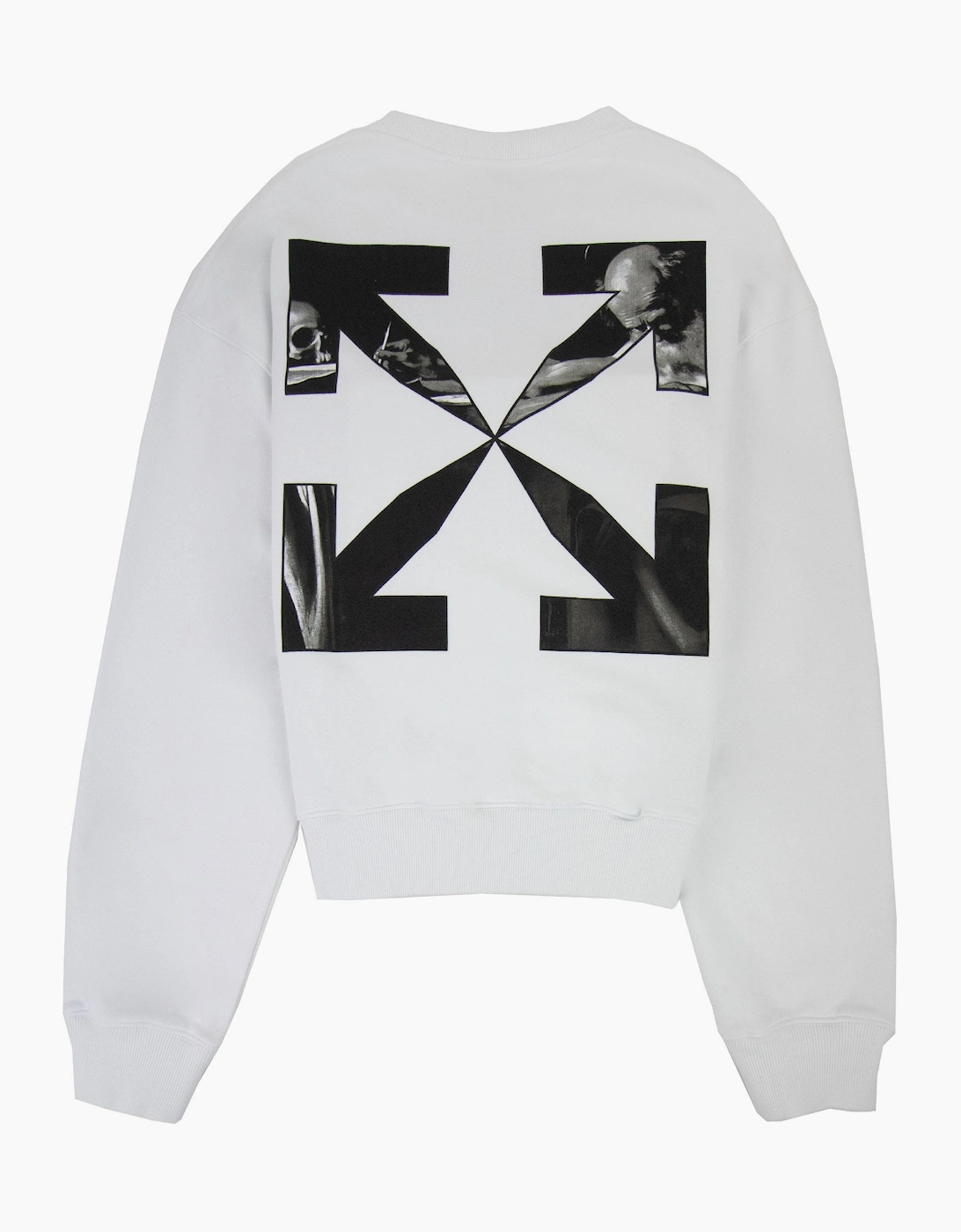 Off White Caravage Arrow Over Crewneck Sweatshirt White/black