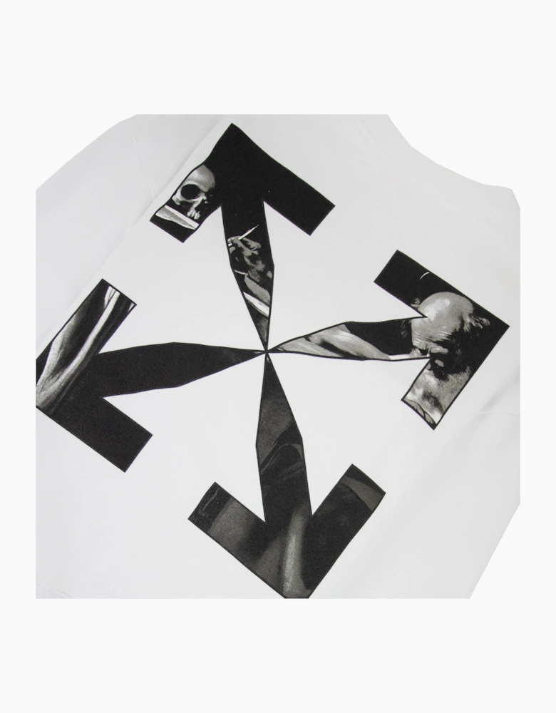 Off White Caravage Arrow Over Crewneck Sweatshirt White/black