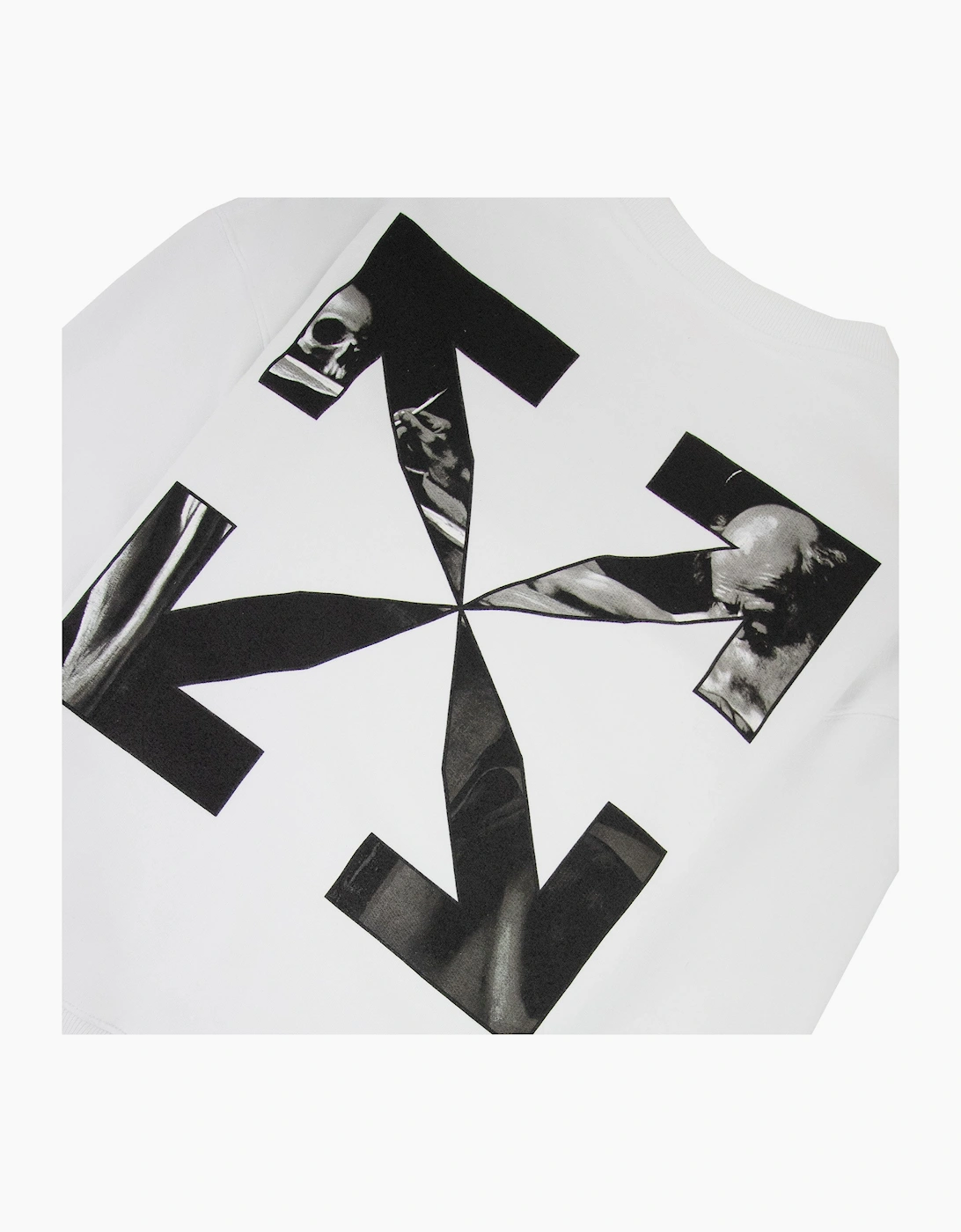 Off White Caravage Arrow Over Crewneck Sweatshirt White/black