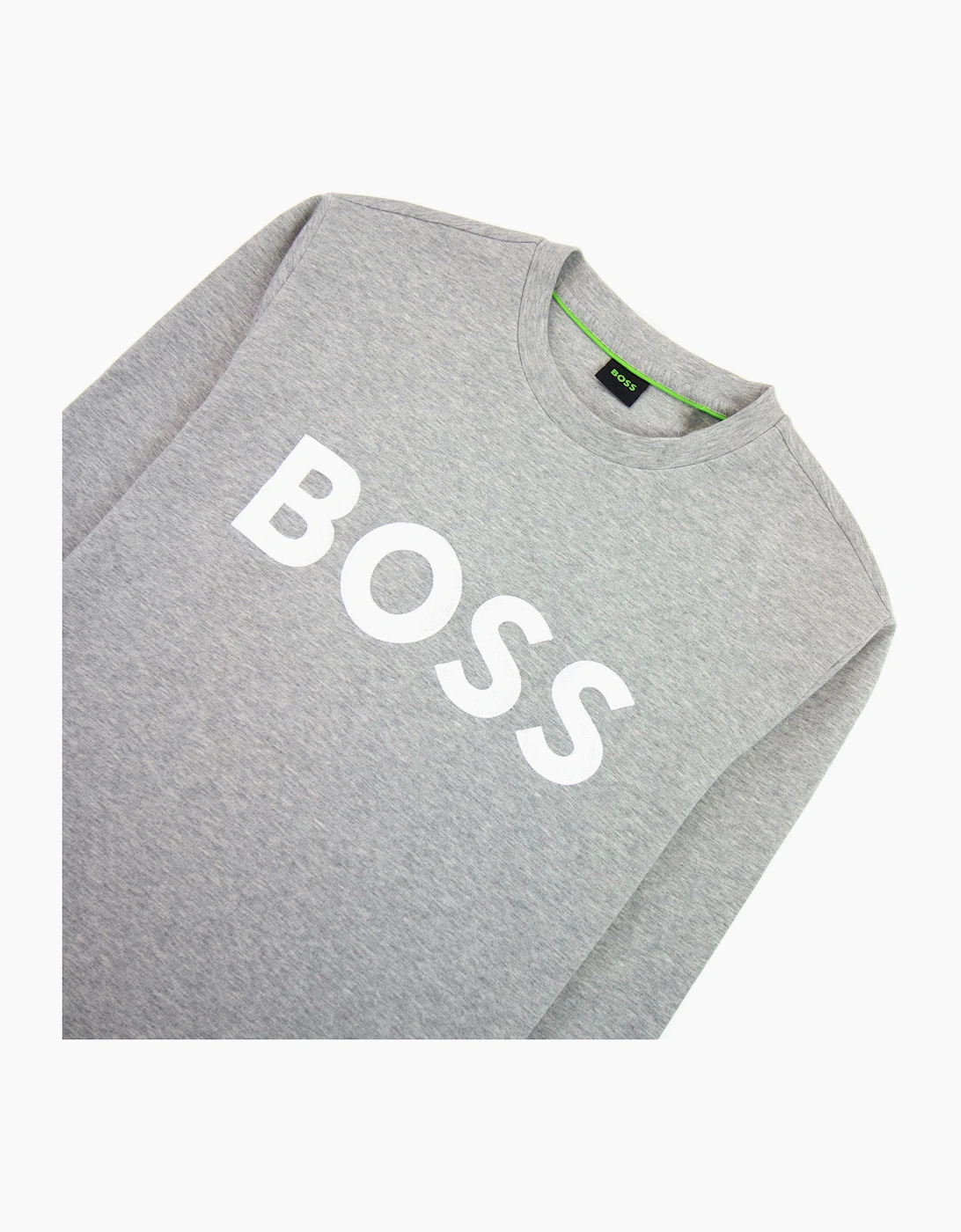 Hugo Boss Salbo 1 Contrast Logo Relax Fit Sweatshirt Grey 059