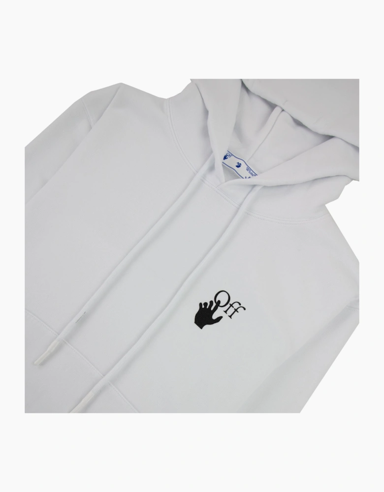 Off White Degrade Arrow Slim Hoodie White Multi