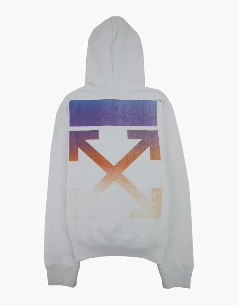 Off White Degrade Arrow Slim Hoodie White Multi