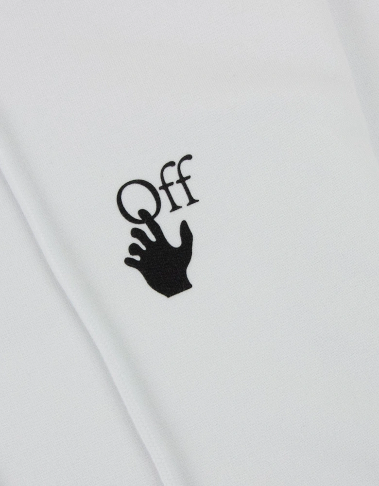 Off White Degrade Arrow Slim Hoodie White Multi