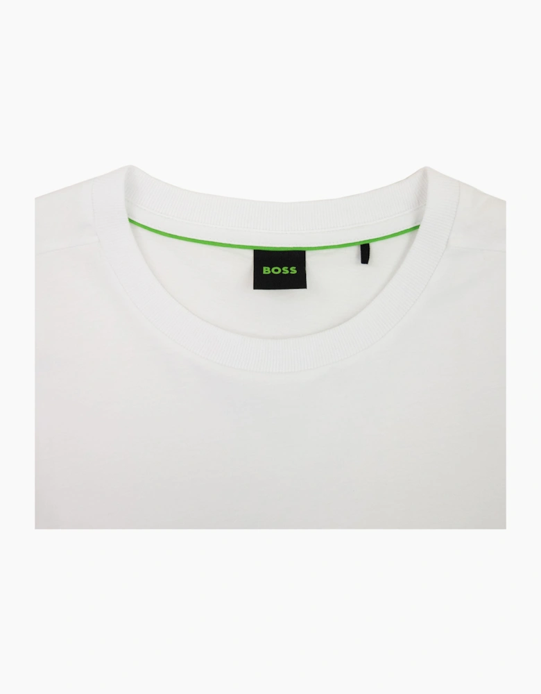 Hugo Boss Tee 1 Logo Printed T Shirt White 100