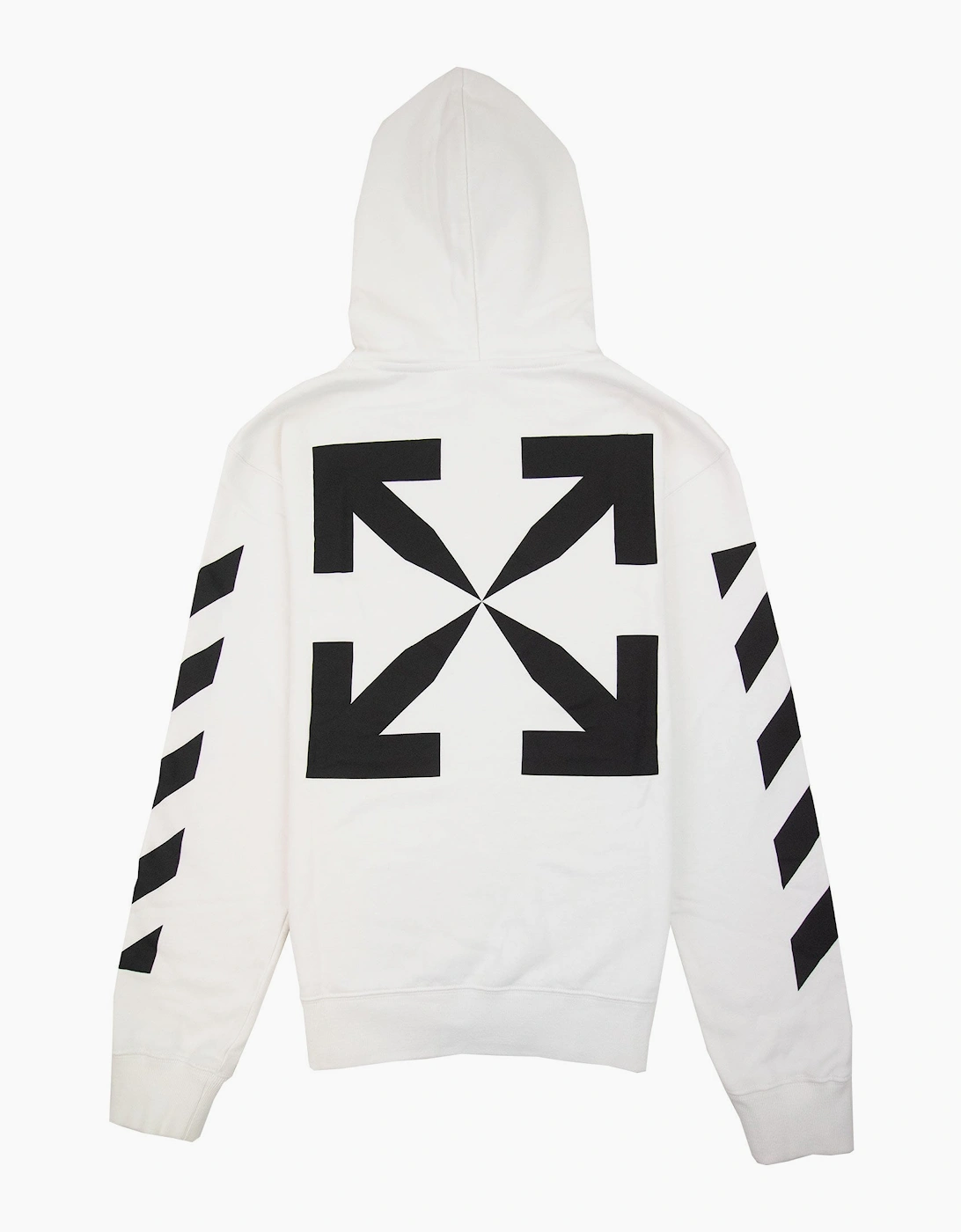 Off White Diagonal Arrow Slim Hoodie White