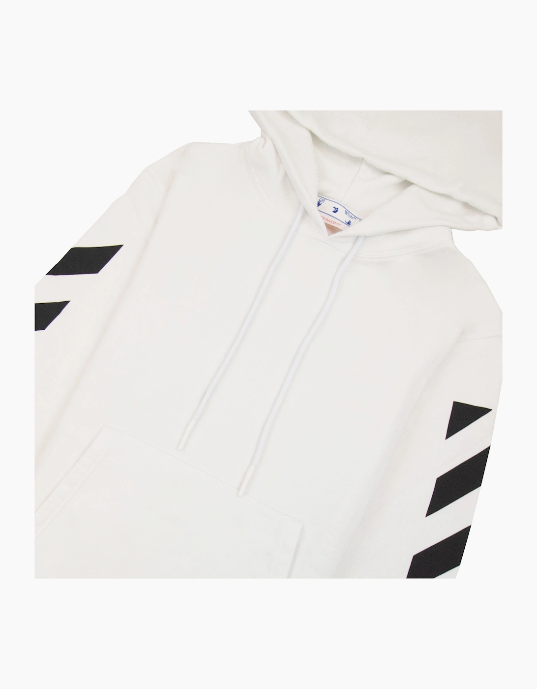 Off White Diagonal Arrow Slim Hoodie White