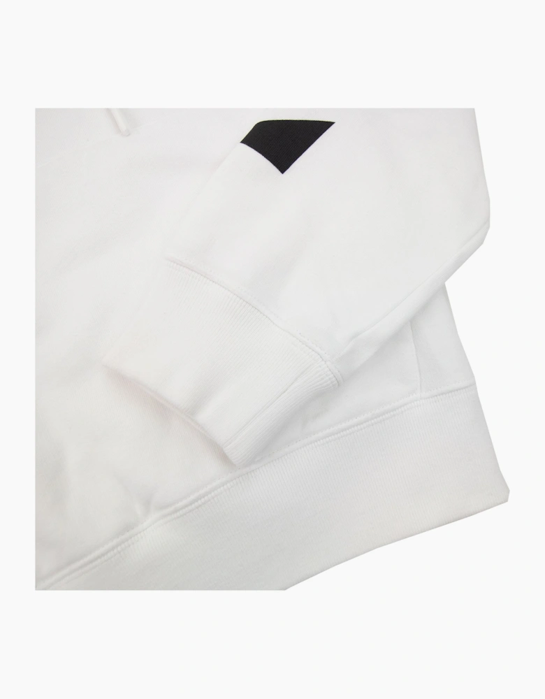 Off White Diagonal Arrow Slim Hoodie White