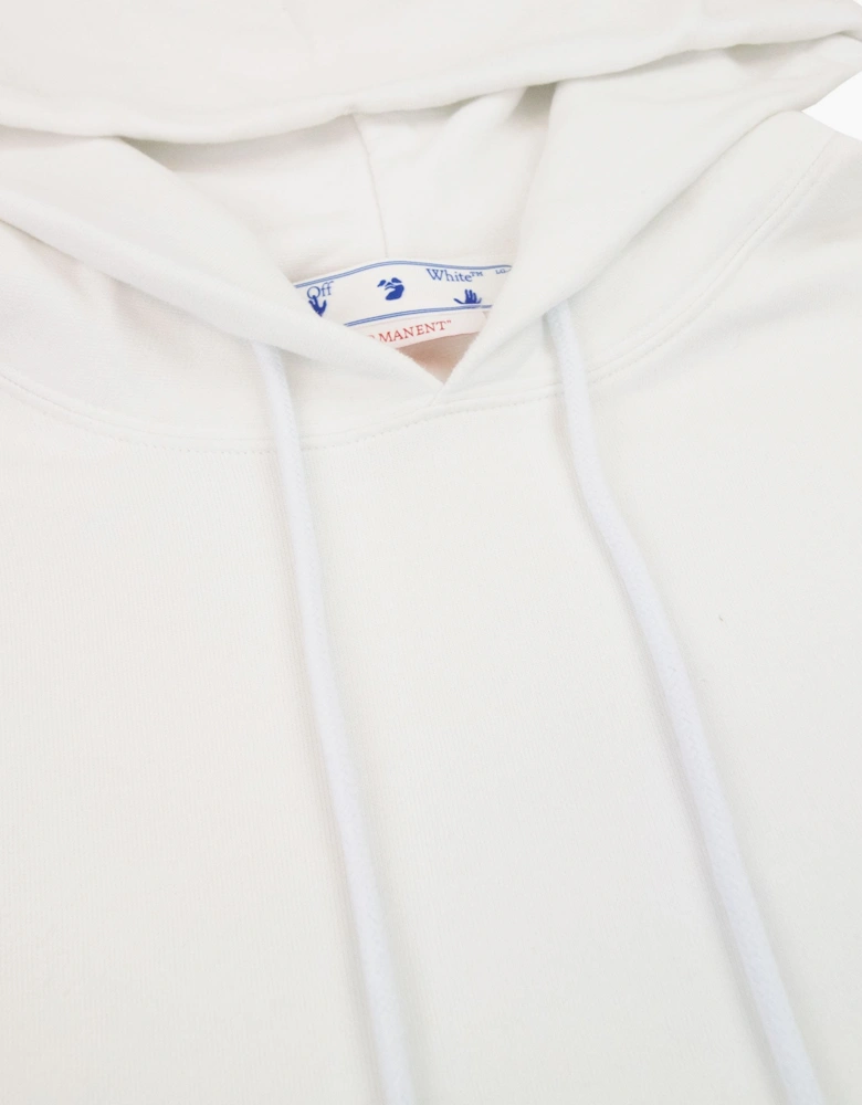 Off White Diagonal Arrow Slim Hoodie White