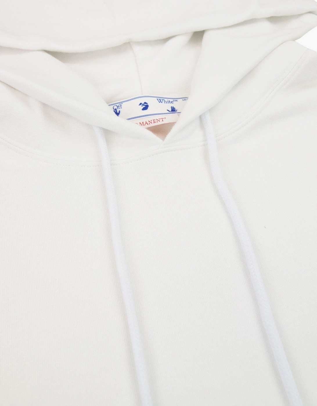 Off White Diagonal Arrow Slim Hoodie White