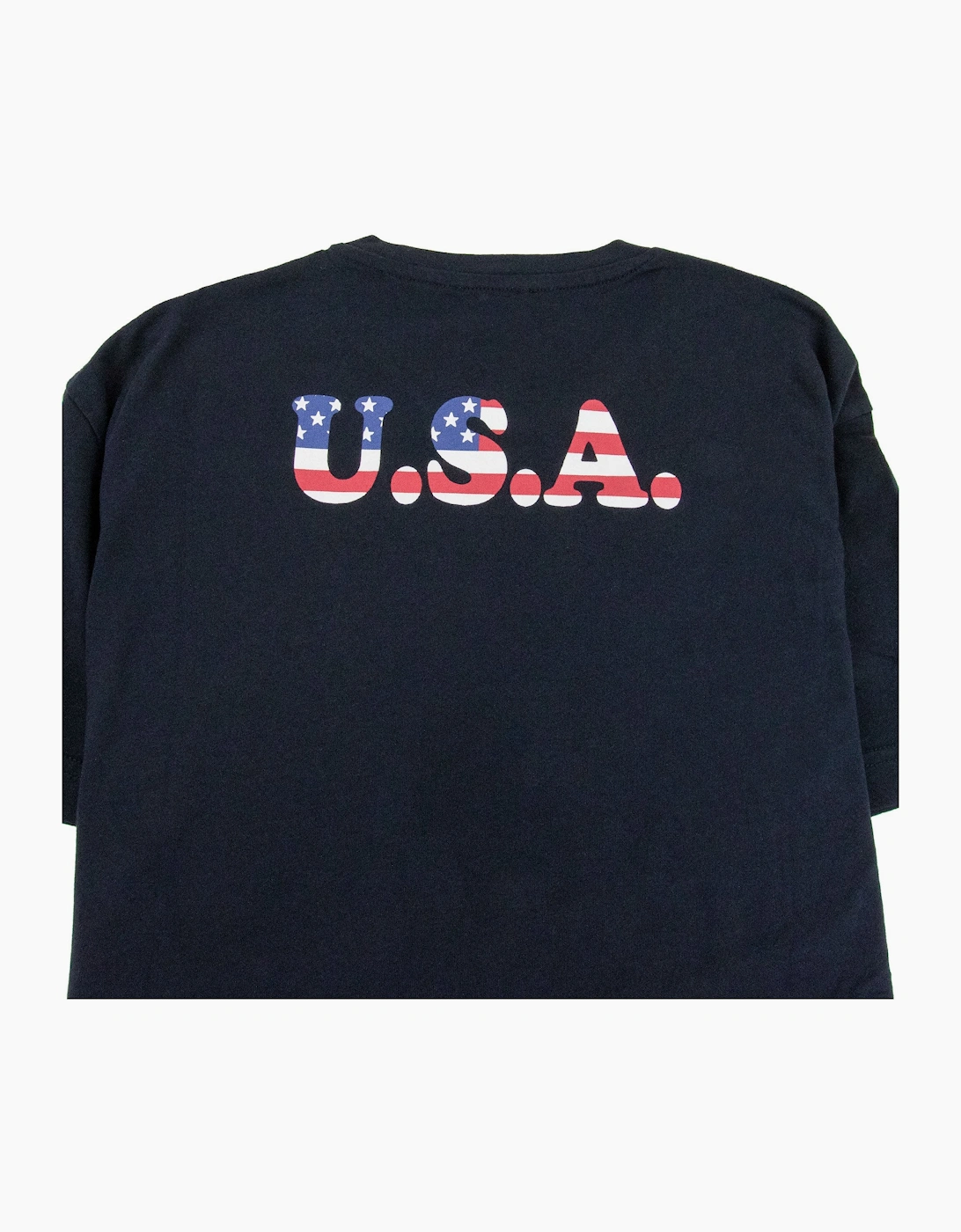 EA7 Train Calcetto Large Flag Logo T-shirt Indigo