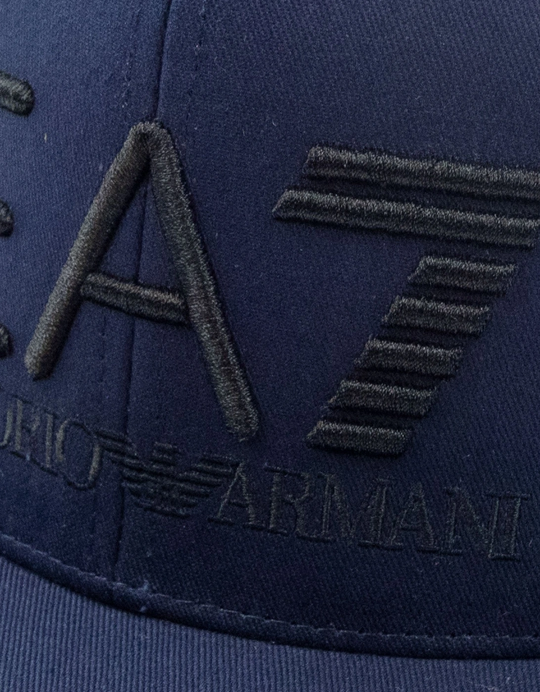 Ea7 Embroidered Logo Baseball Hat Dark Blue