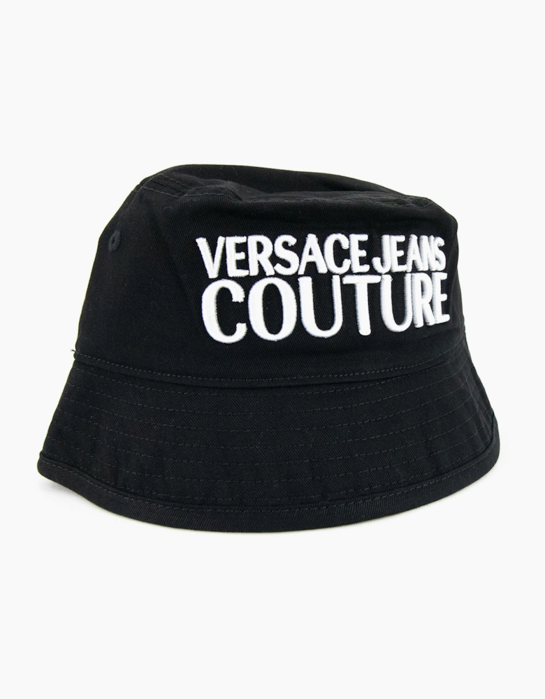 Versace Jeans Couture Logo Embroidered Fisherman Hat Black 899