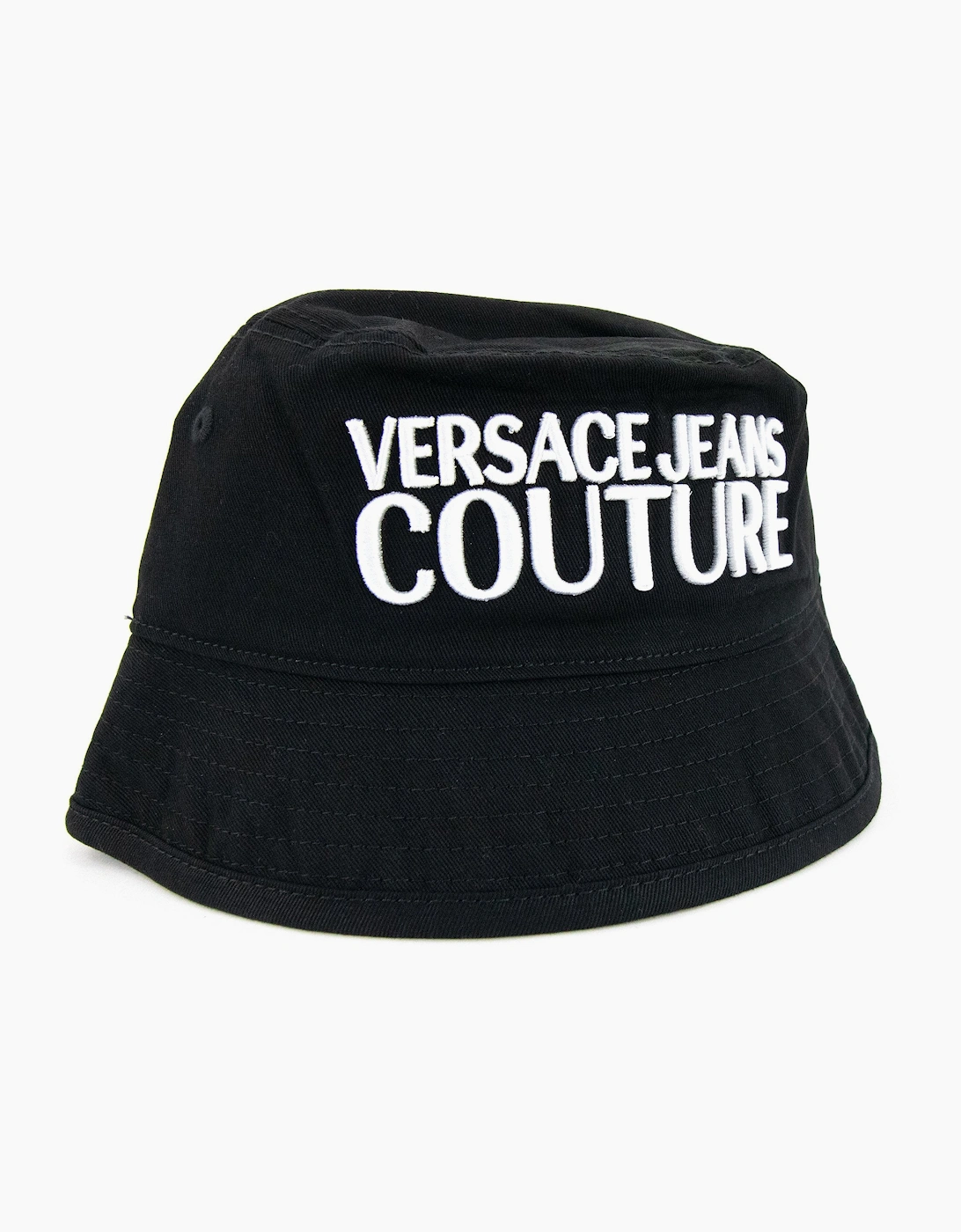 Versace Jeans Couture Logo Embroidered Fisherman Hat Black 899