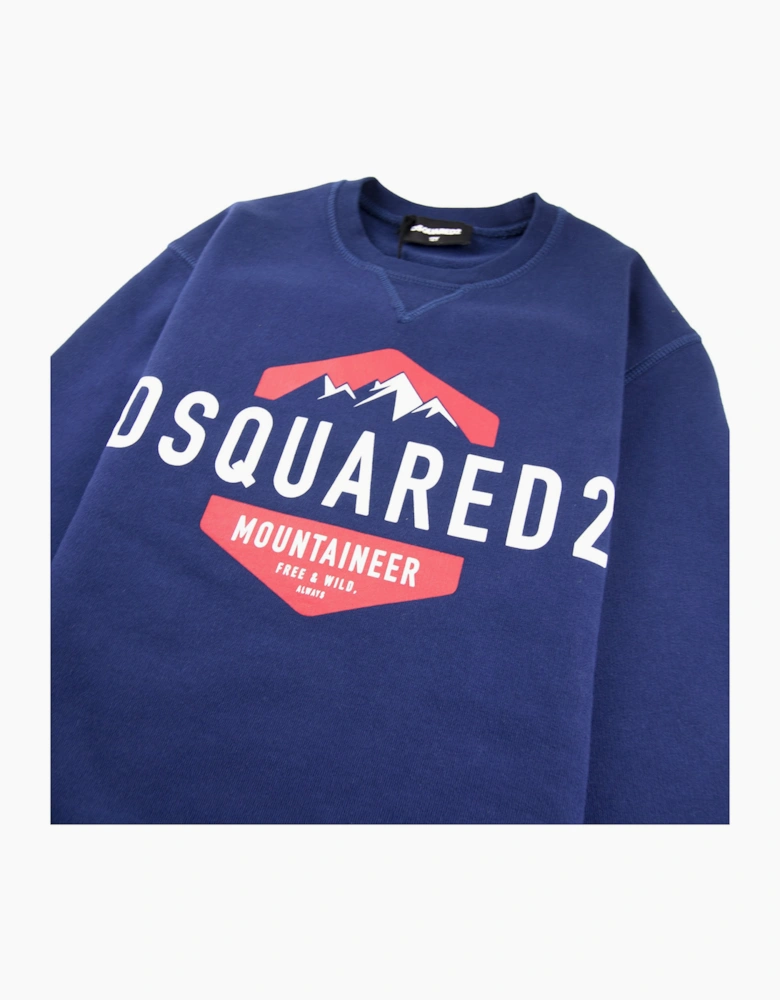 Dsquared2 Kids Mountaineer Sweatshirt Blue