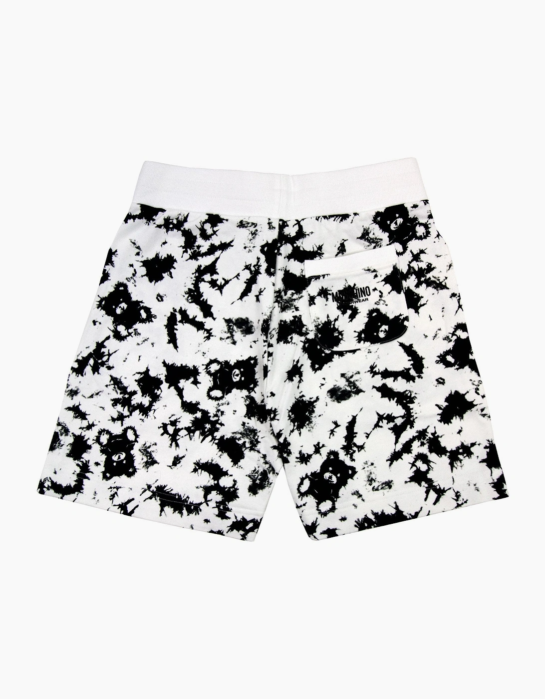Moschino Underwear Paint Bear Tape Shorts White/black 1555