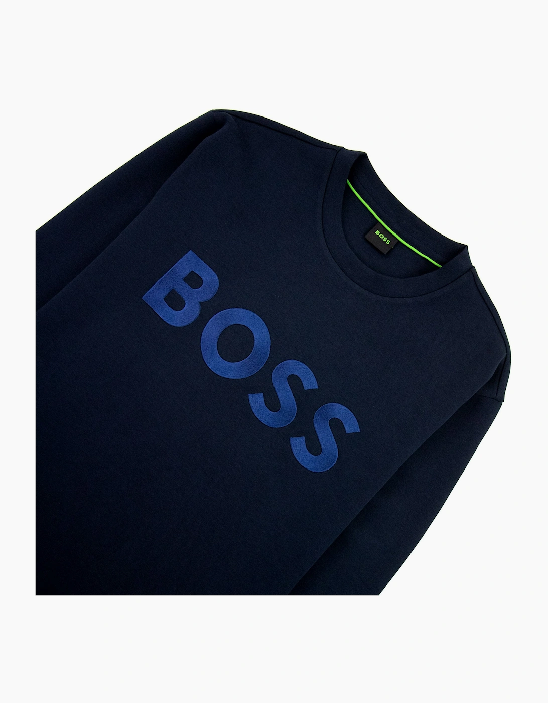 Hugo Boss Salbo 1 Contrast Logo Relax Fit Sweatshirt Navy 402