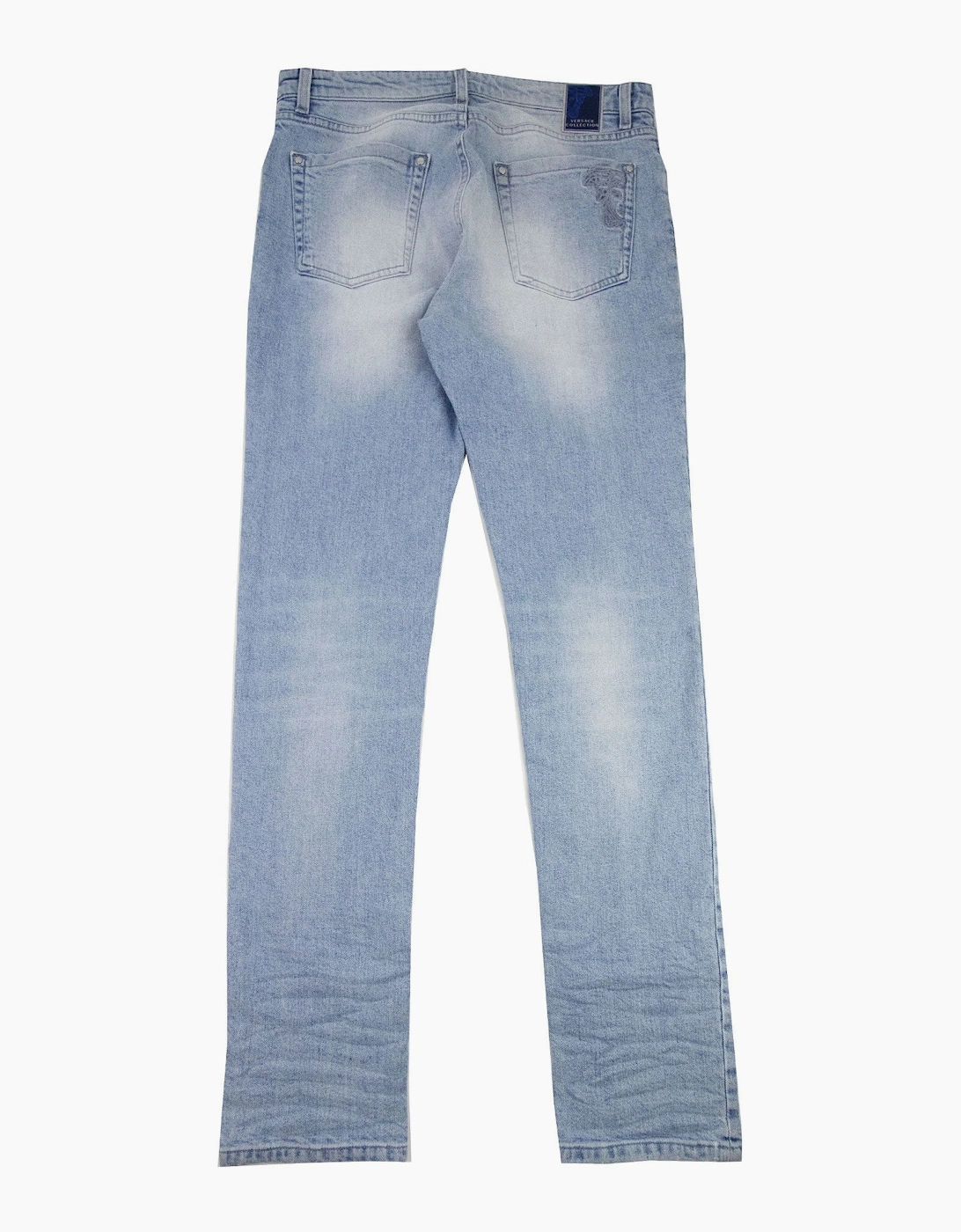 Versace Collection Slim Fit 5 Pocket Jeans Light Denim
