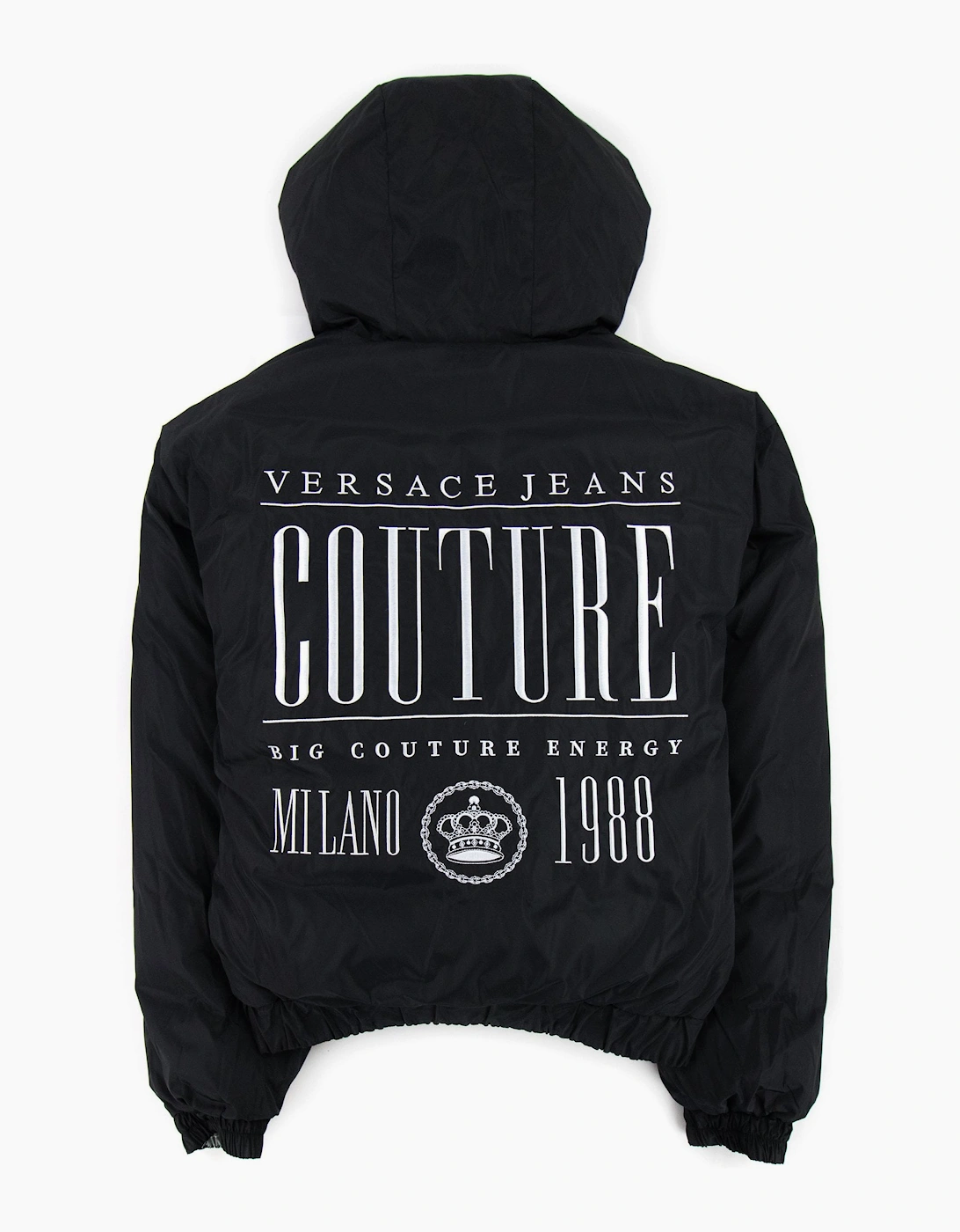 Versace Jeans Couture Baroque Reversible Padded Jacket Black