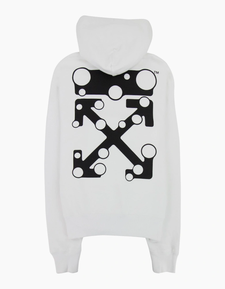 Off White Bubble Arrow Skate Hoodie White/black
