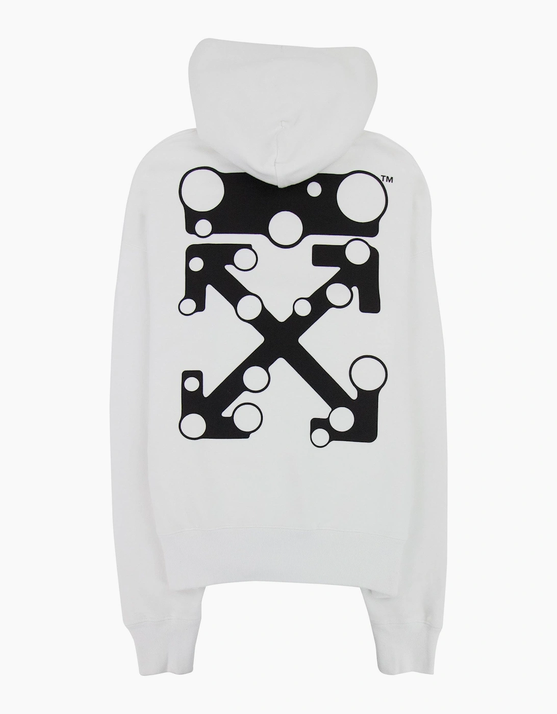 Off White Bubble Arrow Skate Hoodie White/black