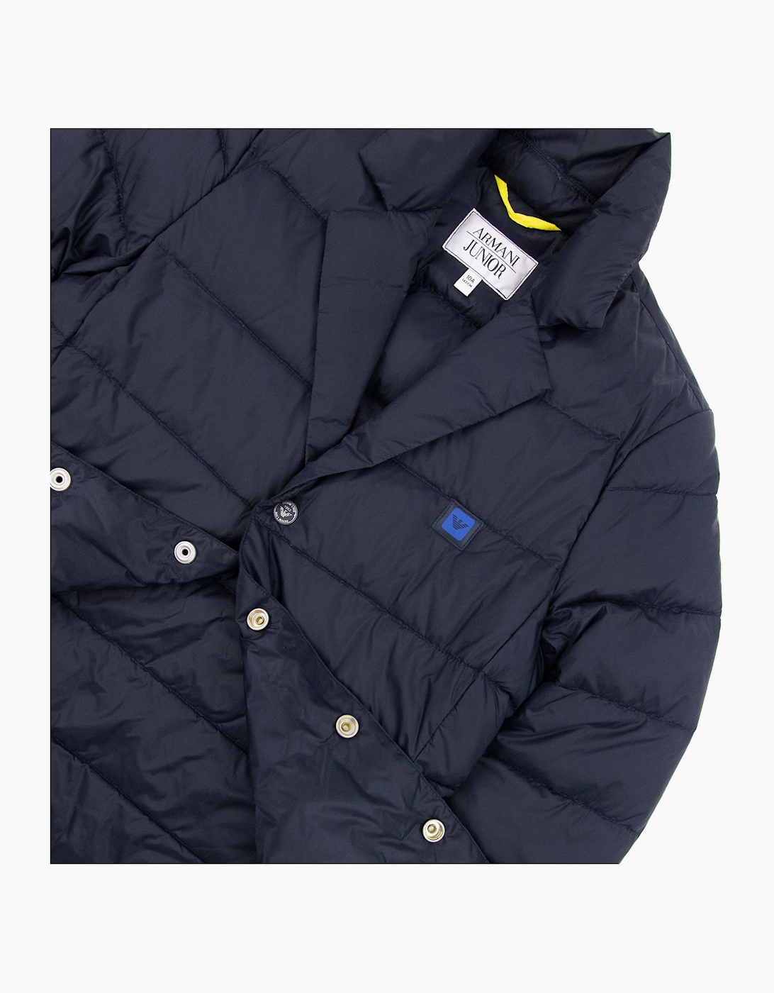 Armani Junior Padded Blazer Jacket Navy