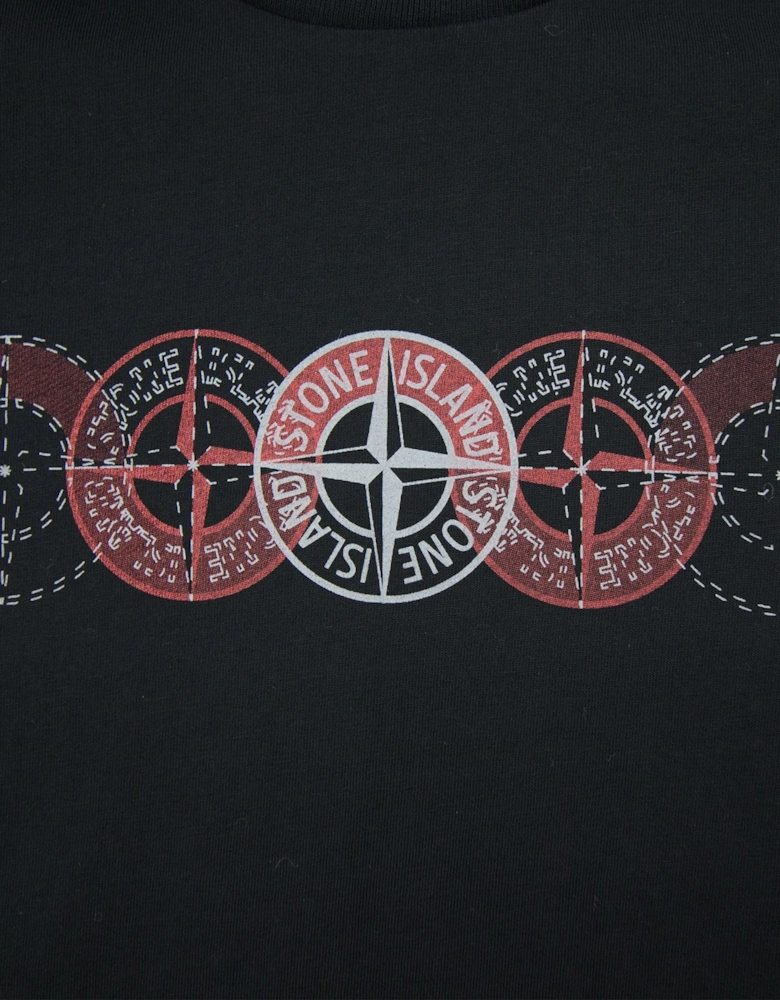 Stone Island Junior 5 Compass T-Shirt Black