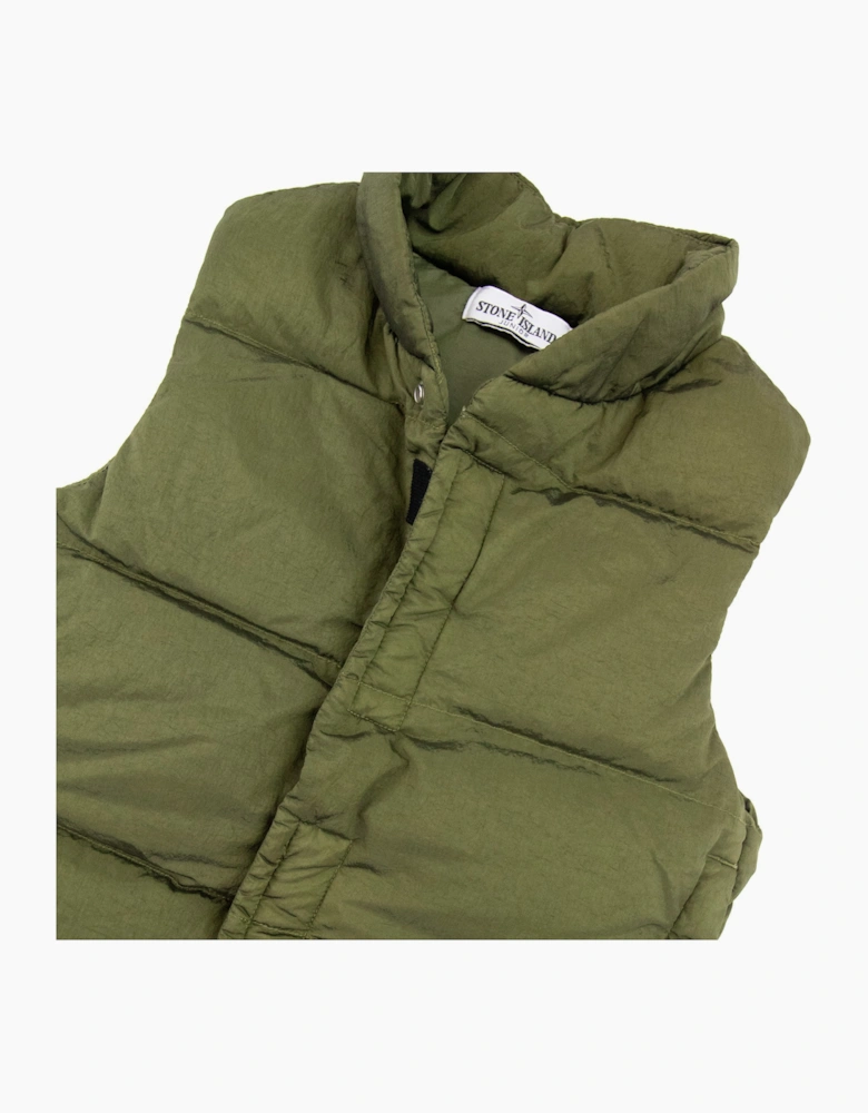 Stone Island Junior G0319 Nylon Metal In Econyl Gillet Khaki V0054