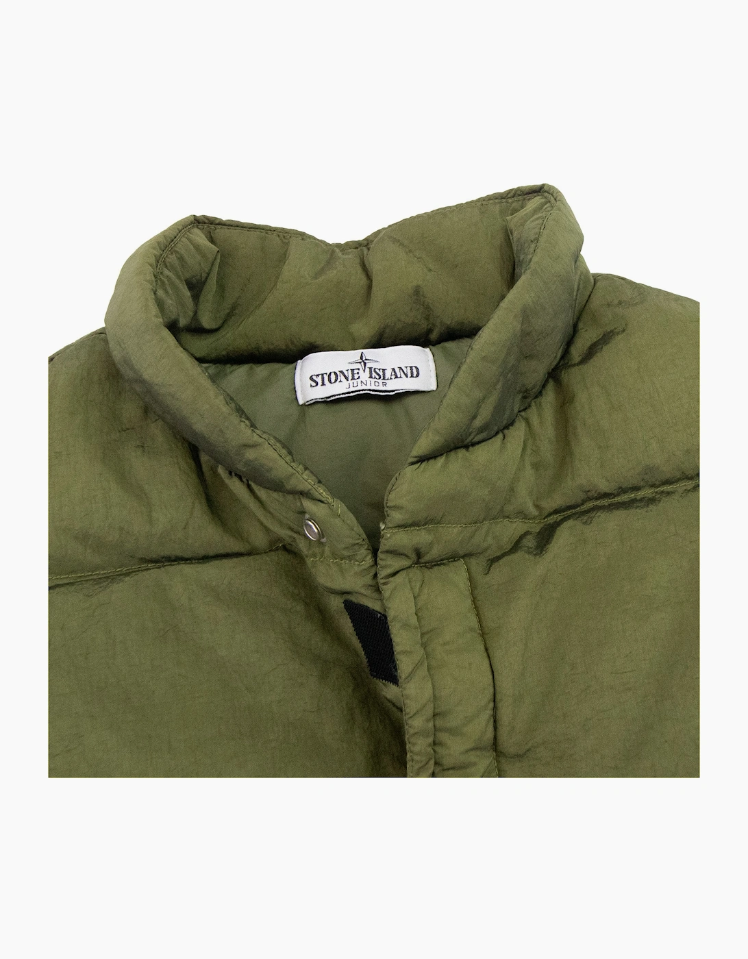 Stone Island Junior G0319 Nylon Metal In Econyl Gillet Khaki V0054